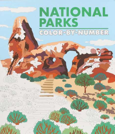 Editors of Thunder Bay Press: National Parks Color-By-Number, Buch