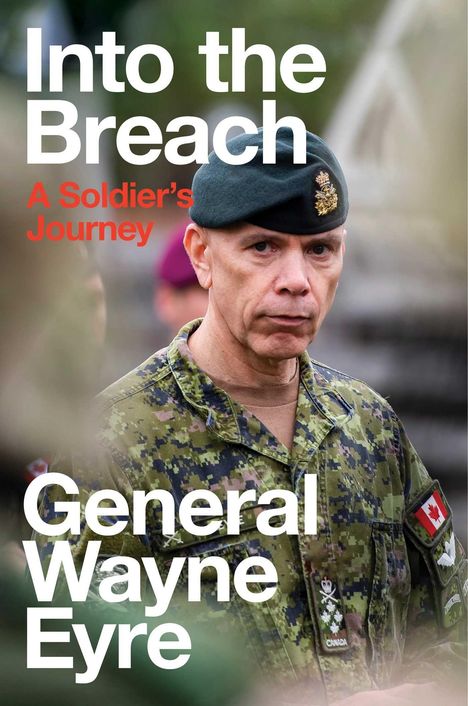 Titel: "Into the Breach: A Soldier's Journey". General in Tarnuniform, trägt ein Barett mit Abzeichen.