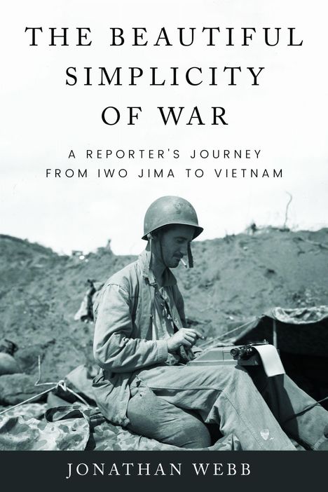 „The Beautiful Simplicity of War“ zeigt einen sitzenden Soldaten mit Schreibmaschine in einem Kriegsszenario. Autor: Jonathan Webb.