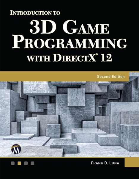 "Introduction to 3D Game Programming with DirectX 12", zweite Edition. Struktur aus grauen, gestapelten Würfeln.