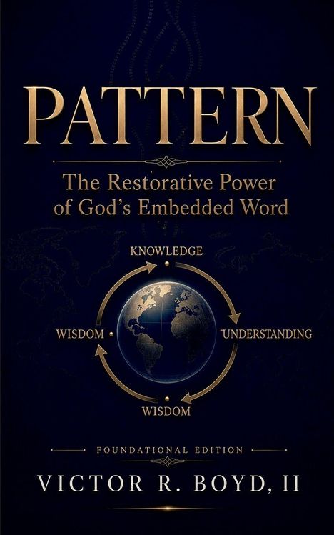 „PATTERN: The Restorative Power of God’s Embedded Word“, Wissen-Kreise um Globus. Autorenname darunter.