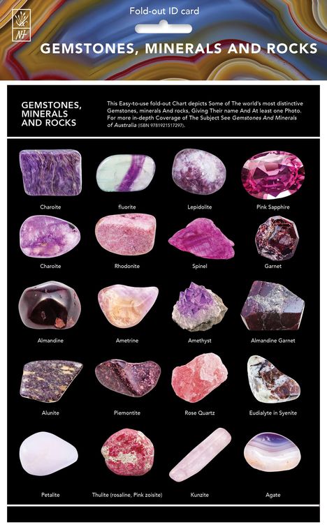 New Holland Publishers: Gemstones, Minerals & Rocks - Id Chart, Buch