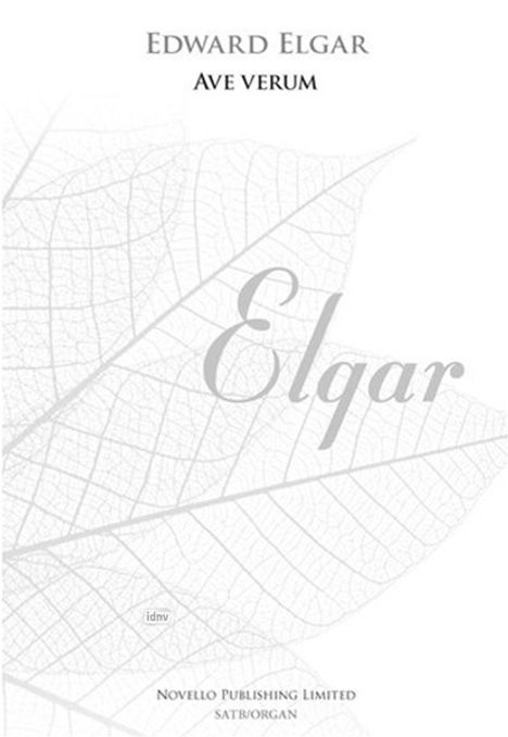 Edward Elgar: Ave Verum Op.2 No.1 (New Engraving), Noten