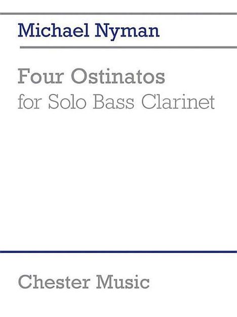 4 Ostinatos for Solo Bass Clarinet, Buch