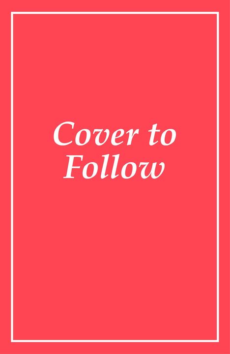 Text: "Cover to Follow." Roter Hintergrund mit weißem Rand.