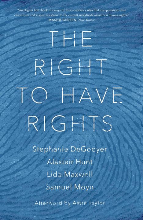 Alastair Hunt: The Right to Have Rights, Buch