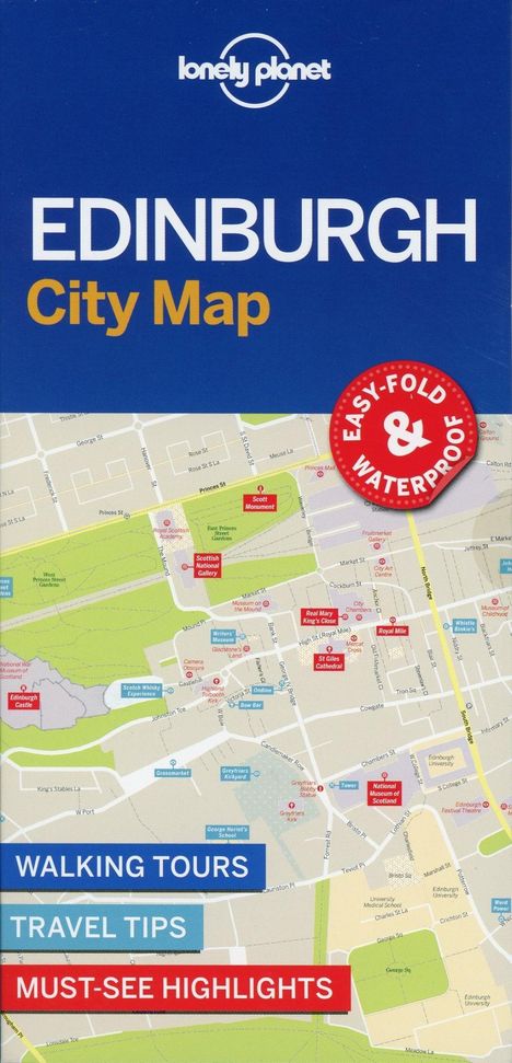 Lonely Planet: Lonely Planet Edinburgh City Map, Karten