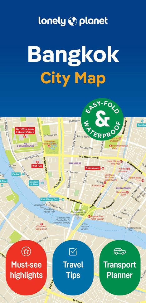 Lonely Planet: Bangkok City Map, Karten