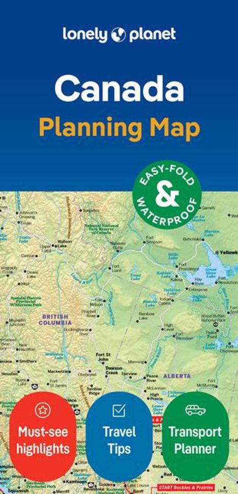 Lonely Planet: Lonely Planet Canada Planning Map, Karten