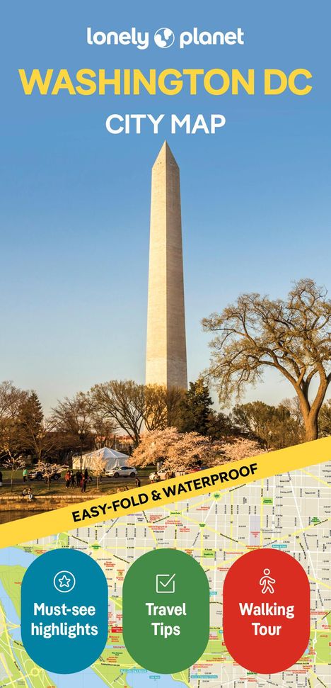 Lonely Planet Washington DC City Map, Karten