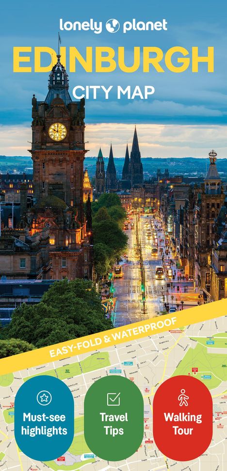 Lonely Planet: Lonely Planet Edinburgh City Map, Karten