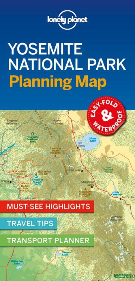 Lonely Planet: Lonely Planet Yosemite National Park Planning Map, Karten