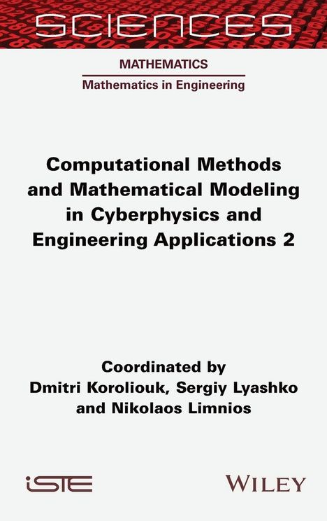 Text: "Computational Methods and Mathematical Modeling in Cyberphysics and Engineering Applications 2." Im Hintergrund Zahlenmuster.