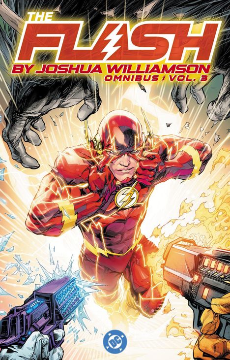 "The Flash" und "By Joshua Williamson Omnibus Vol. 3." Illustration eines Superhelden in Rot mit gelbem Blitzsymbol.