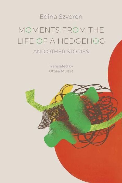 Edina Szvoren, "Moments from the Life of a Hedgehog". Abstrakte Illustration mit Formen und einem Igel.