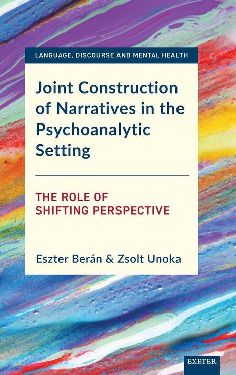 Buchtitel auf beigem Hintergrund, farbenfrohes abstraktes Muster im Hintergrund, Text: "THE ROLE OF SHIFTING PERSPECTIVE".