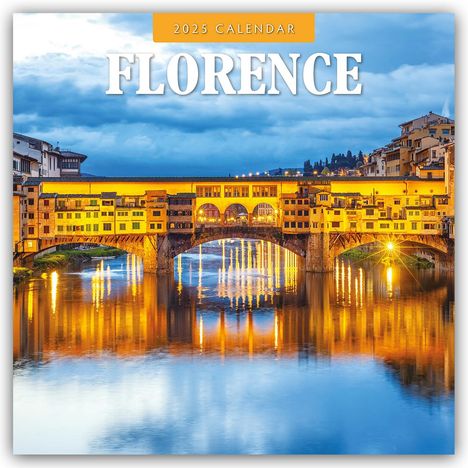 Florence - Florenz 2025 - 16-Monatskalender, Kalender