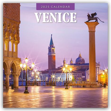 Venice - Venedig 2025 - 16-Monatskalender, Kalender