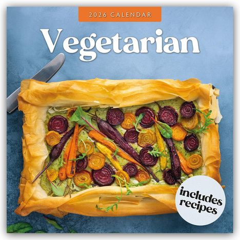 Robin Red: Vegetarian - Vegetarisch 2026 - 16-Monatskalender, Kalender