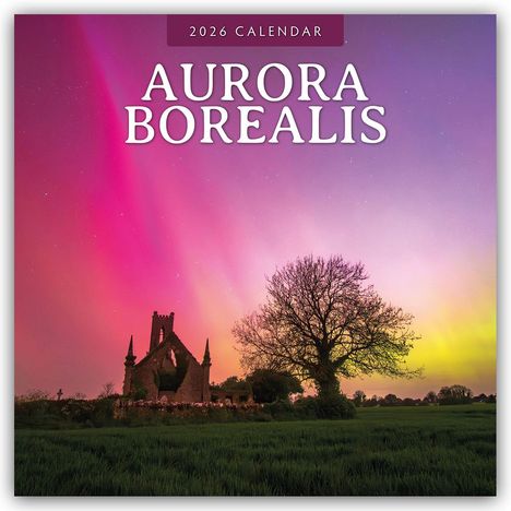 Robin Red: Aurora Borealis - Nordlichter - Polarlicht 2026 - 16-Monatskalender, Kalender