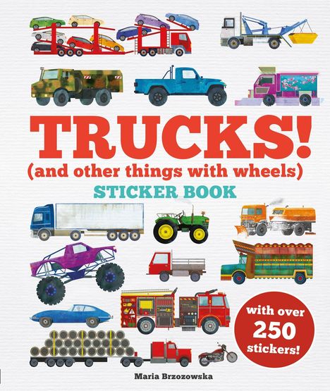 Bryony Davies: Trucks! Sticker Book, Buch