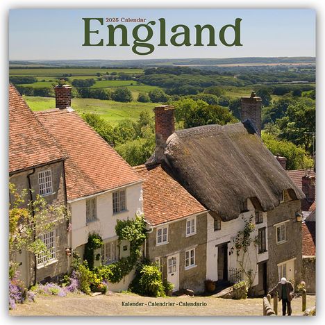 Avonside Publishing Ltd: England 2025 - 16-Monatskalender, Kalender