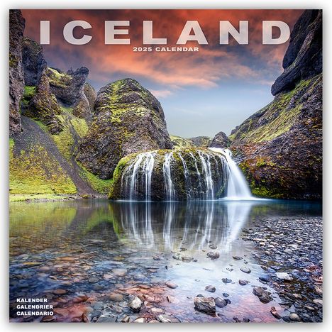 Avonside Publishing Ltd: Iceland - Island 2025 - 16-Monatskalender, Kalender