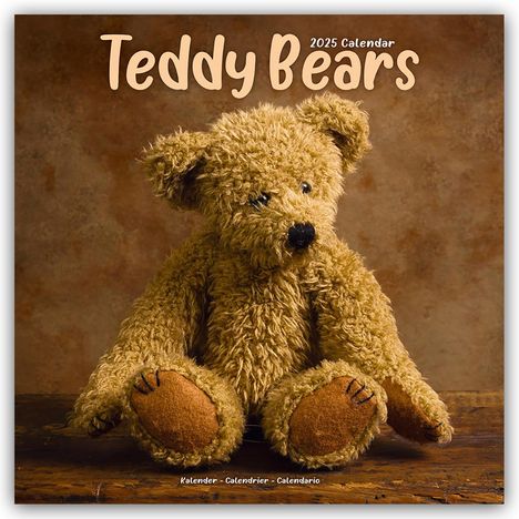 Avonside Publishing Ltd: Teddy Bears - Teddybären 2025 -16-Monatskalender, Kalender