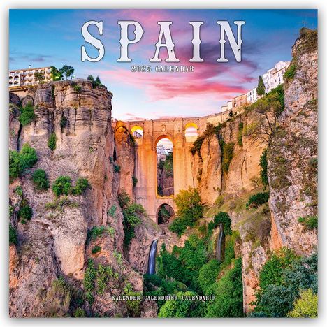 Spain - Spanien 2025 - 16-Monatskalender, Kalender