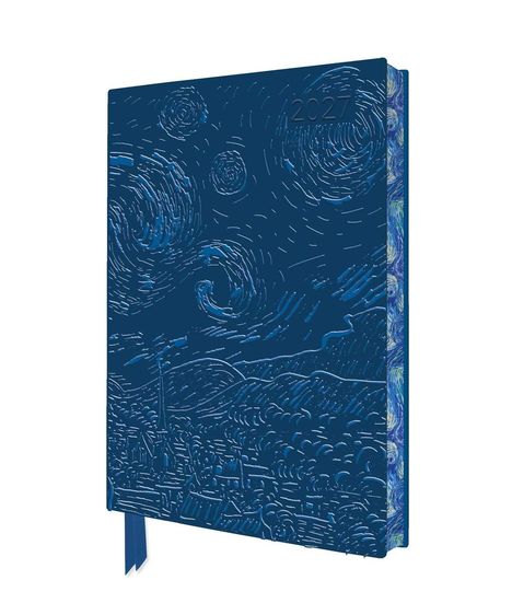 Der Text "2027" ist oben rechts. Das Cover zeigt eine Prägung von "Die Sternennacht" im Stil von Van Gogh.
