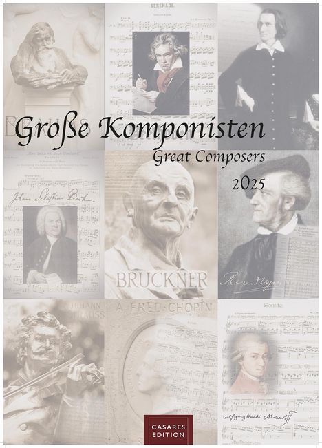 Grosse Komponisten 2025 L 59x42cm, Kalender