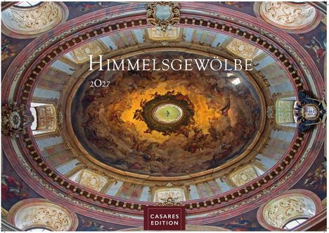 „Himmelsgewölbe 2027“, „Casares Edition“. Illustrierte, reich verzierte Kuppel mit Barockmalerei.