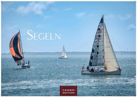 "SEGELN" steht groß. Unten "2027 CASAES EDITION". Zwei Segelboote auf dem Wasser, blauer Himmel.