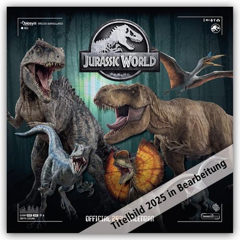 Danilo Promotion Ltd: Jurassic World - Offizieller Kalender 2025, Kalender