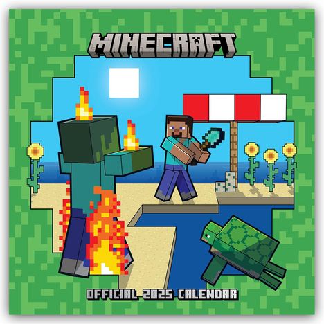 Danilo Promotion Ltd: Minecraft 2025 - Wandkalender, Kalender