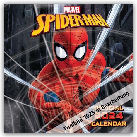 Marvel Spider-Man - Spiderman - Offizieller Kalender 2025, Kalender