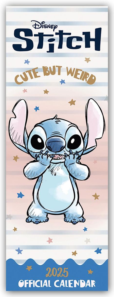 Disney Lilo und Stitch 2025 - Slimline-Kalender, Kalender