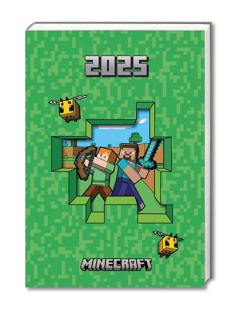 Minecraft - A5-Tischkalender 2025, Kalender