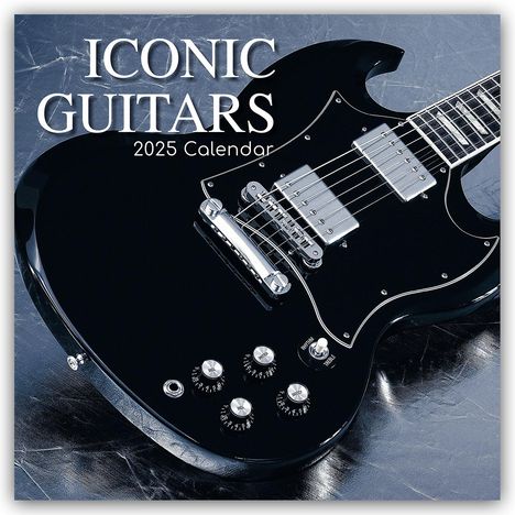 The Gifted Stationery Co. Ltd: Iconic Guitars - Legendäre Gitarren 2025 - 16-Monatskalender, Kalender