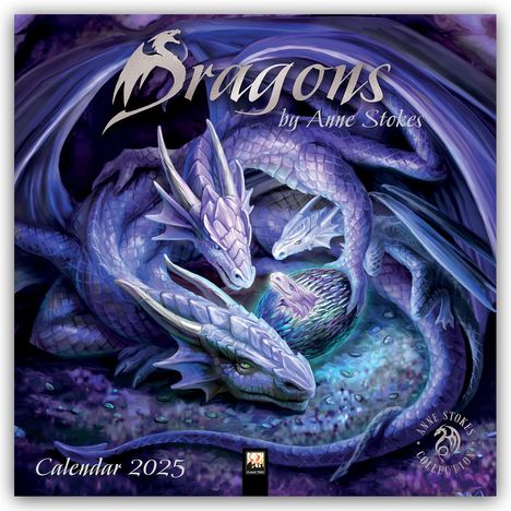 Tree Flame: Dragons by Anne Stokes - Drachen von Anne Stokes 2025, Kalender