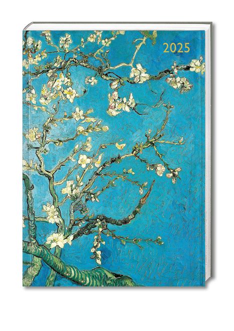 Tree Flame: Vincent van Gogh - Mandelbaum in Blüte - Tischkalender 2025, Buch