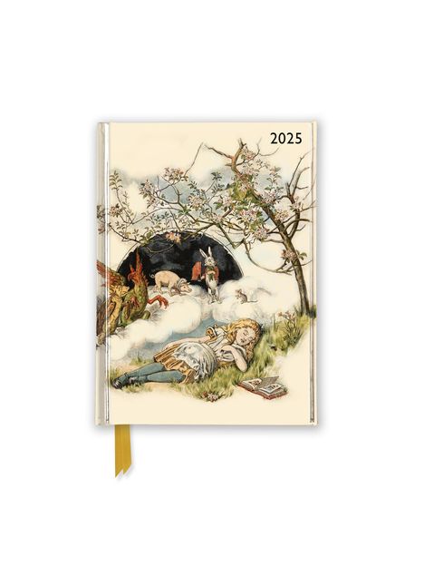 Tree Flame: John Tenniel - Alice im Wunderland - Schlafende Alice - Taschenkalender 2025, Kalender
