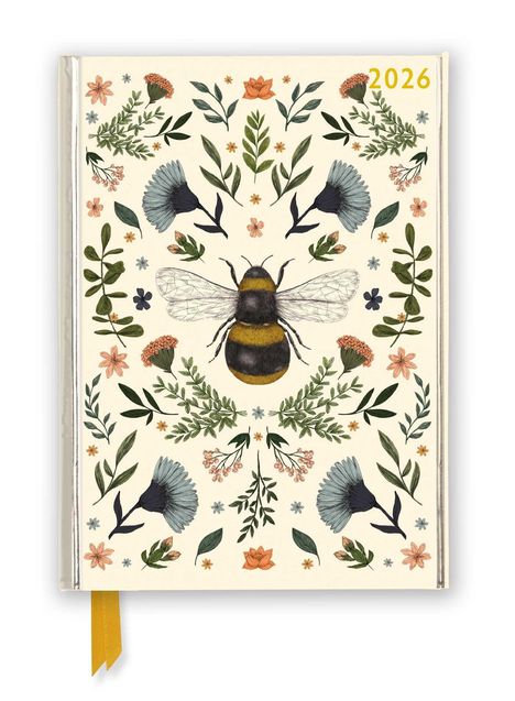 Tree Flame: Jade Mosinki - Botanische Biene - Tischkalender 2026, Kalender