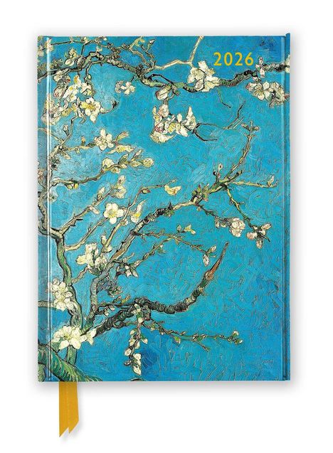 Tree Flame: Vincent van Gogh - Mandelbaum in Blüte - Tischkalender 2026, Kalender