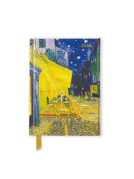 Tree Flame: Vincent van Gogh - Café Terrace - Taschenkalender 2026, Buch
