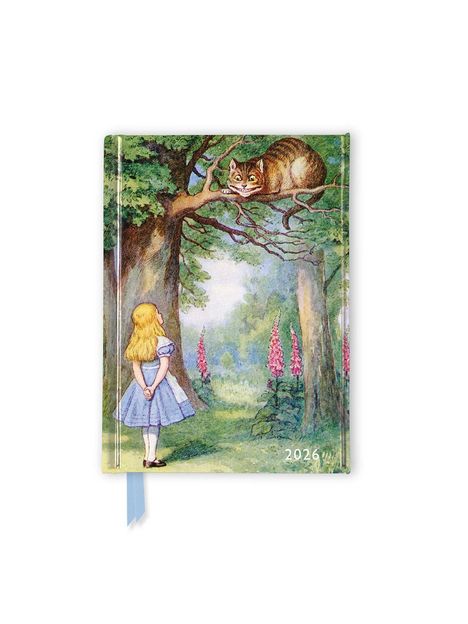 Tree Flame: John Tenniel - Alice im Wunderland - Alice und die Grinsekatze - Taschenkalender 2026, Kalender