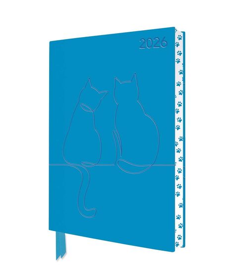 Tree Flame: Zwei glückliche Katzen - Tischkalender 2026, Kalender