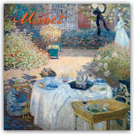 Gifted Stationery Co. Ltd: Claude Monet 2026 - 16-Monatskalender, Kalender
