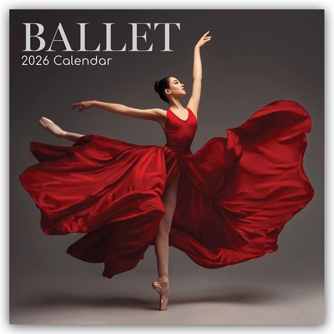 Gifted Stationery Co. Ltd: Ballet - Ballett 2026 - 16-Monatskalender, Kalender