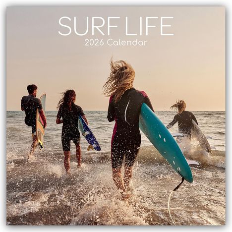 The Gifted: Surf Life - Surfen - Surfing 2026 - 16-Monatskalender, Kalender